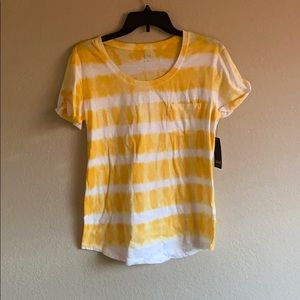 New with Tags! Yellow Tie Dye T-Shirt